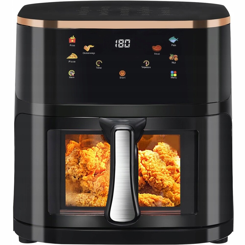 Fritéza Beztuková Fritéza Air Fryer Velká Na Pečení 1400 W 10 L