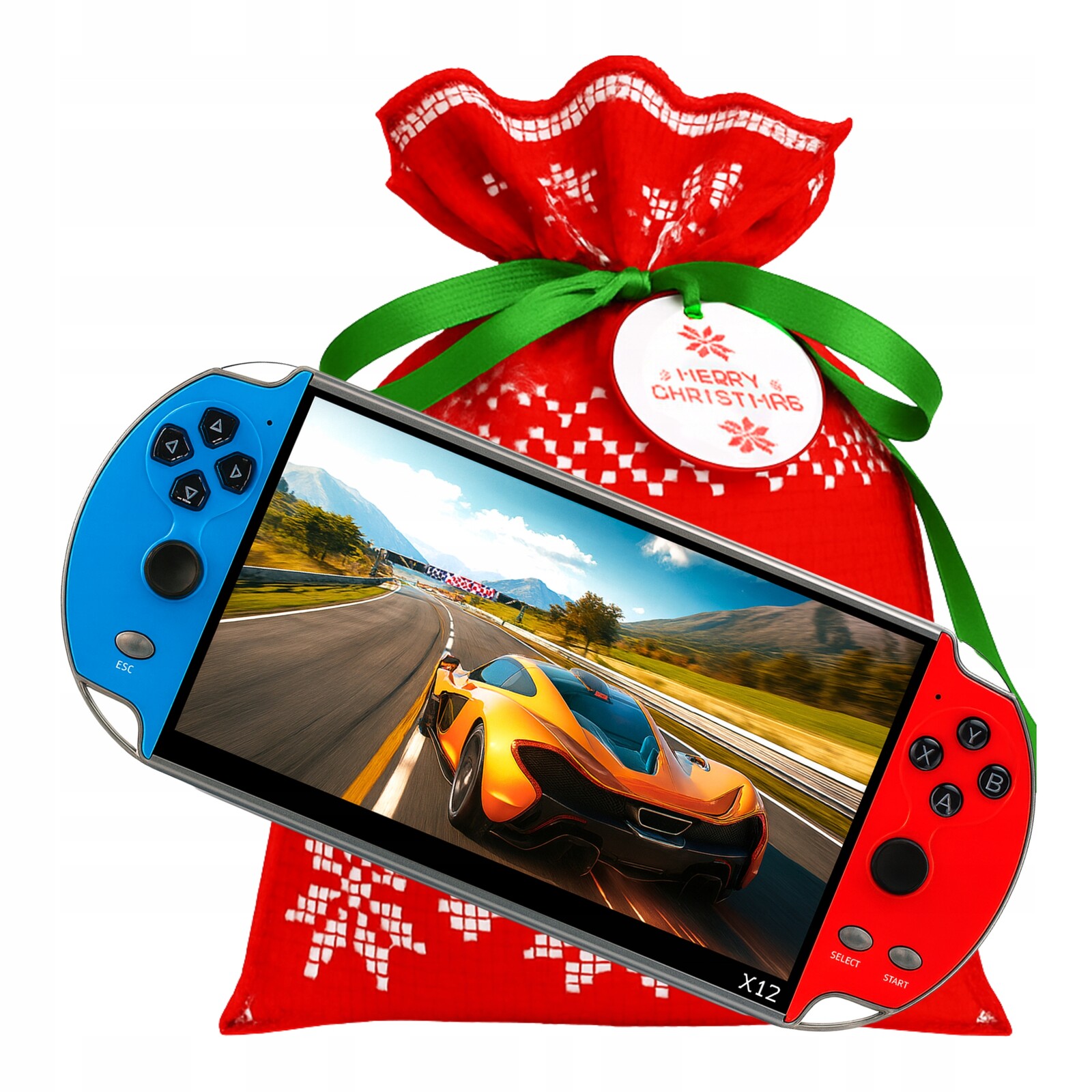 Přenosná retro konzole X12 5.1palcový 8GB displej s velkým množstvím her a možností