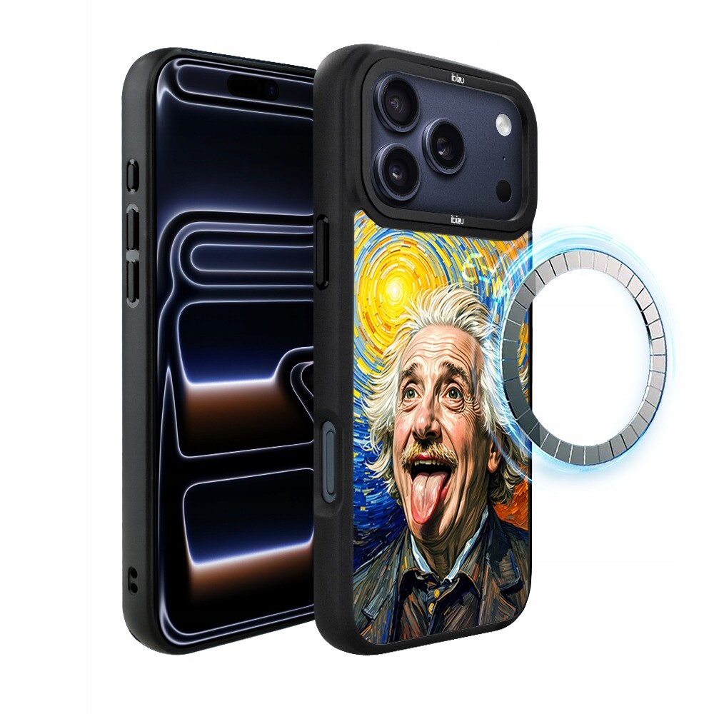 Matný Pouzdro Ibizu DropGuard s MagSafe pro iPhone 17 Pro Max, Einstein