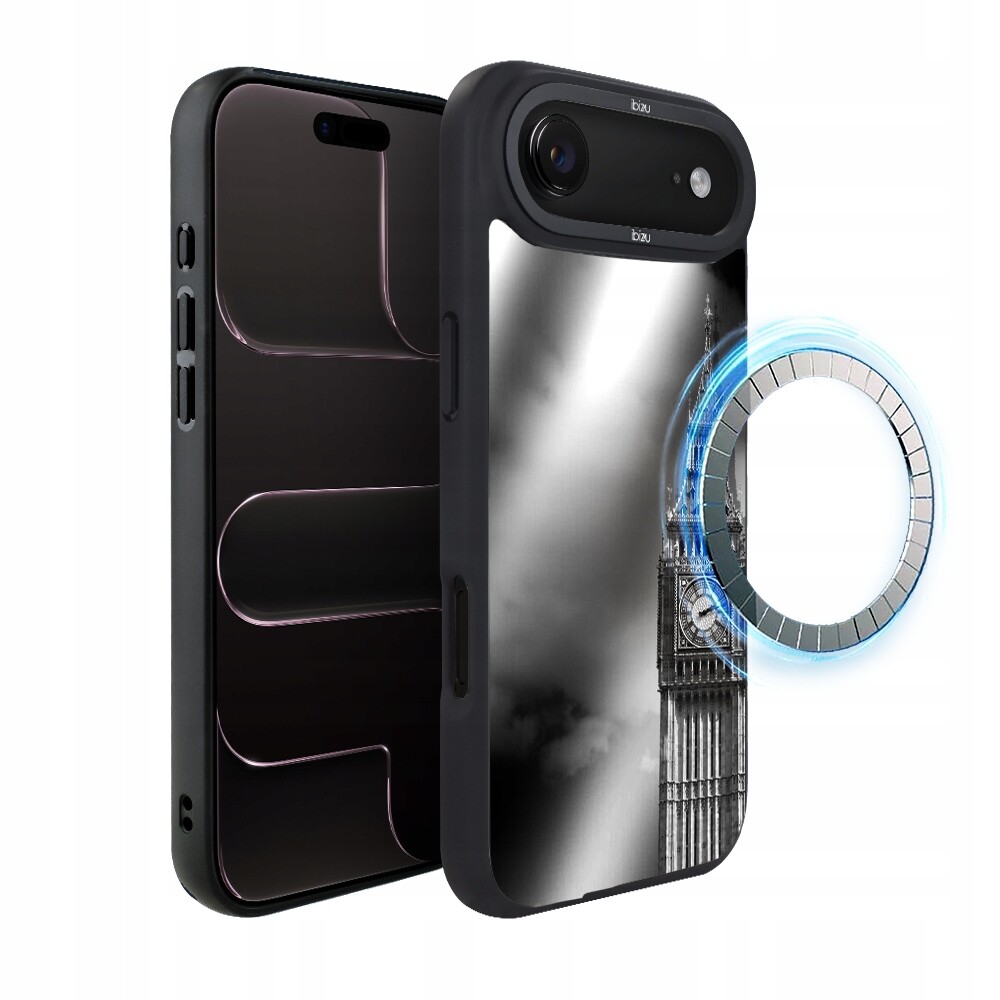 Matný Pouzdro Ibizu DropGuard pro iPhone Air s MagSafe, Noir City, Big Ben