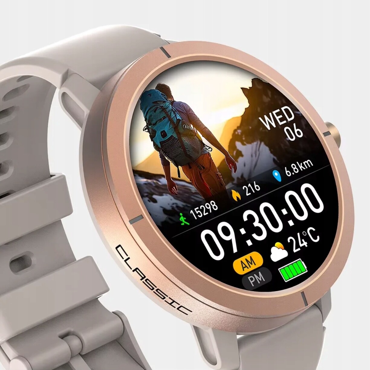 Chytré Hodinky Smart Watch X76 Gps Amoled 43 mm zlaté