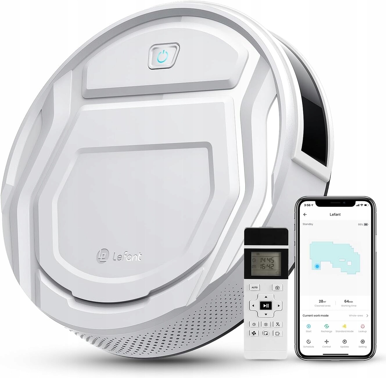 Lefant M210 Uklízecí Robot s dálkovým ovládáním Vysavač FreeMove