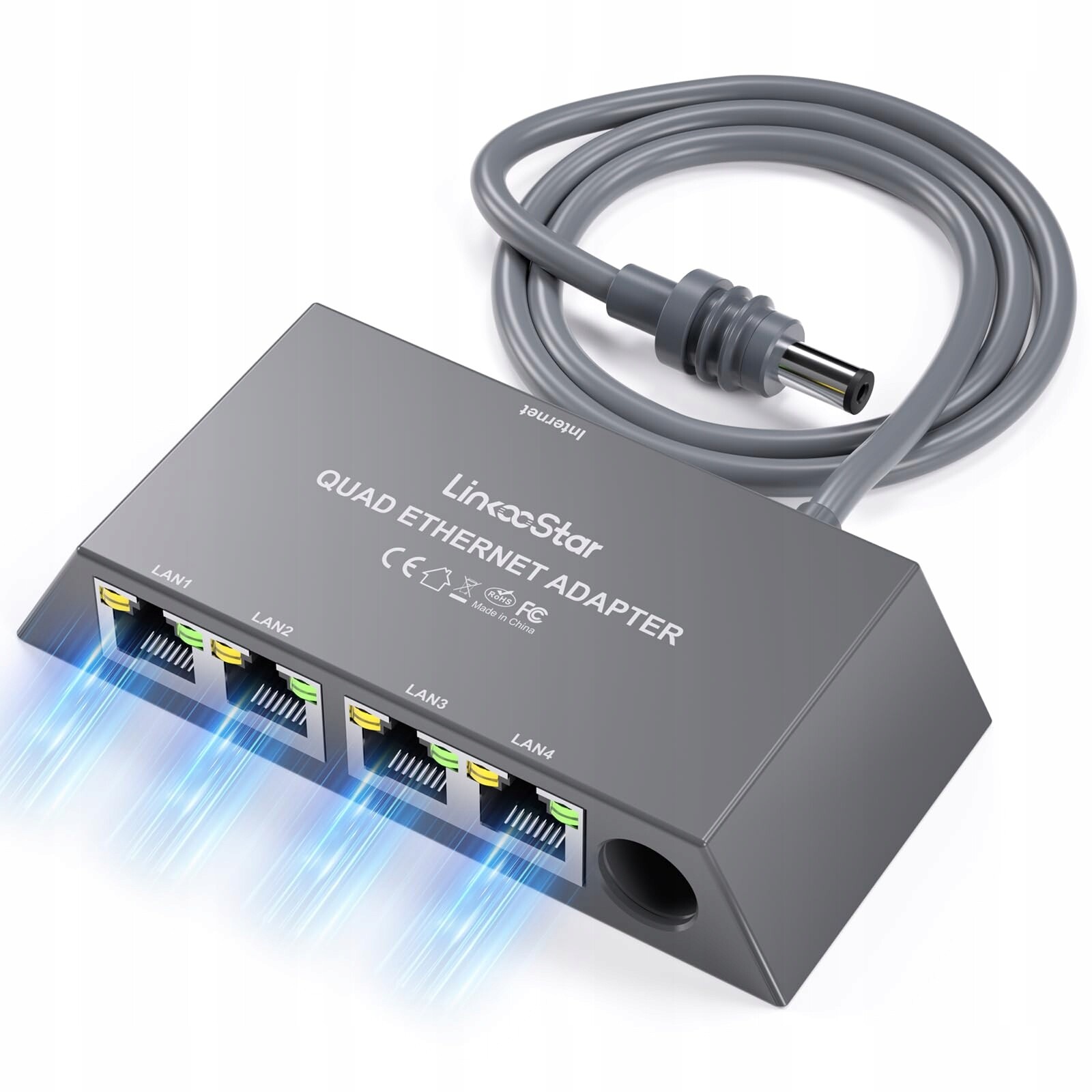 Ethernetový adaptér pro Starlink Gen3 Mini se 4 porty Gigabit Lan 0.5M Kabel