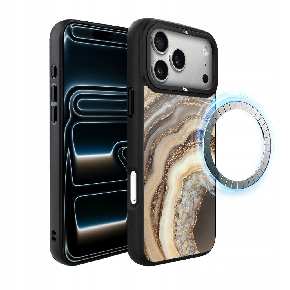 Pouzdro pro iPhone 17 Pro Max Ibizu DropGuard Matt s MagSafe, Medový achát