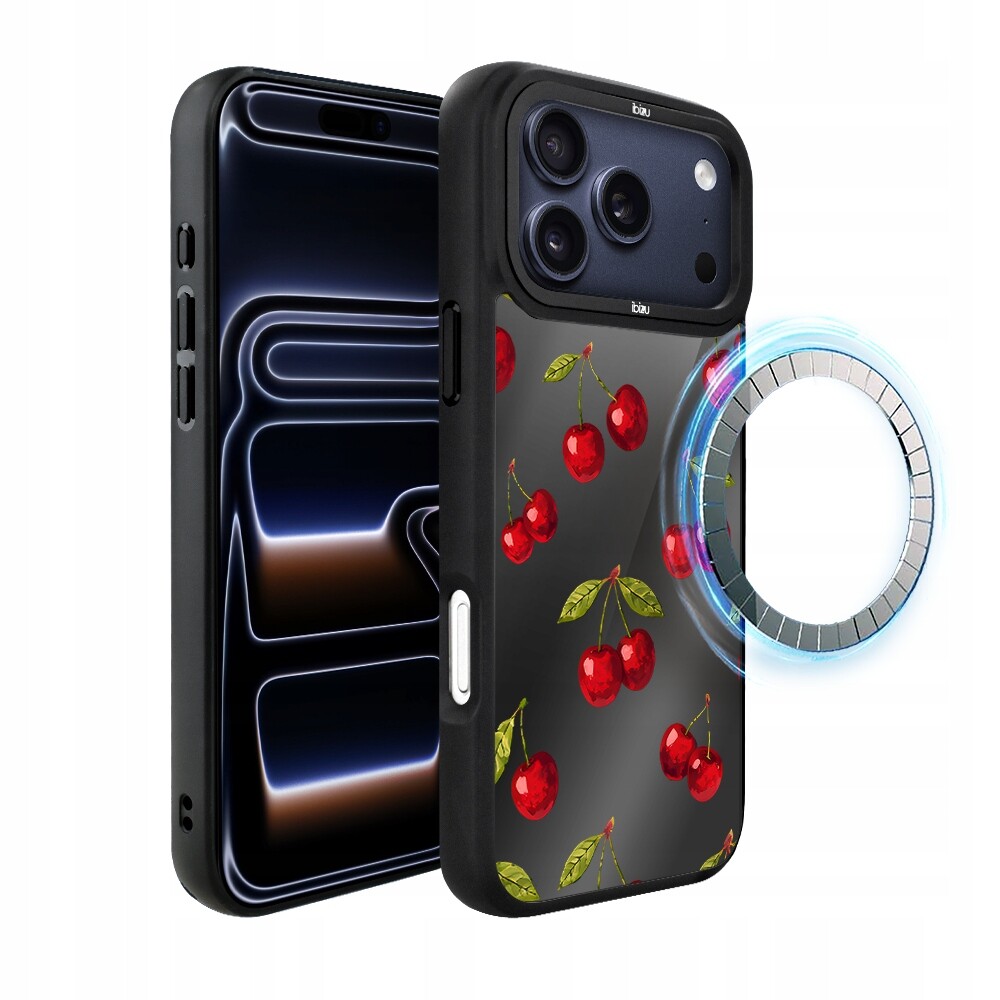 Pouzdro pro iPhone 17 Pro Max Ibizu DropGuard Matt s MagSafe, Višňová noc