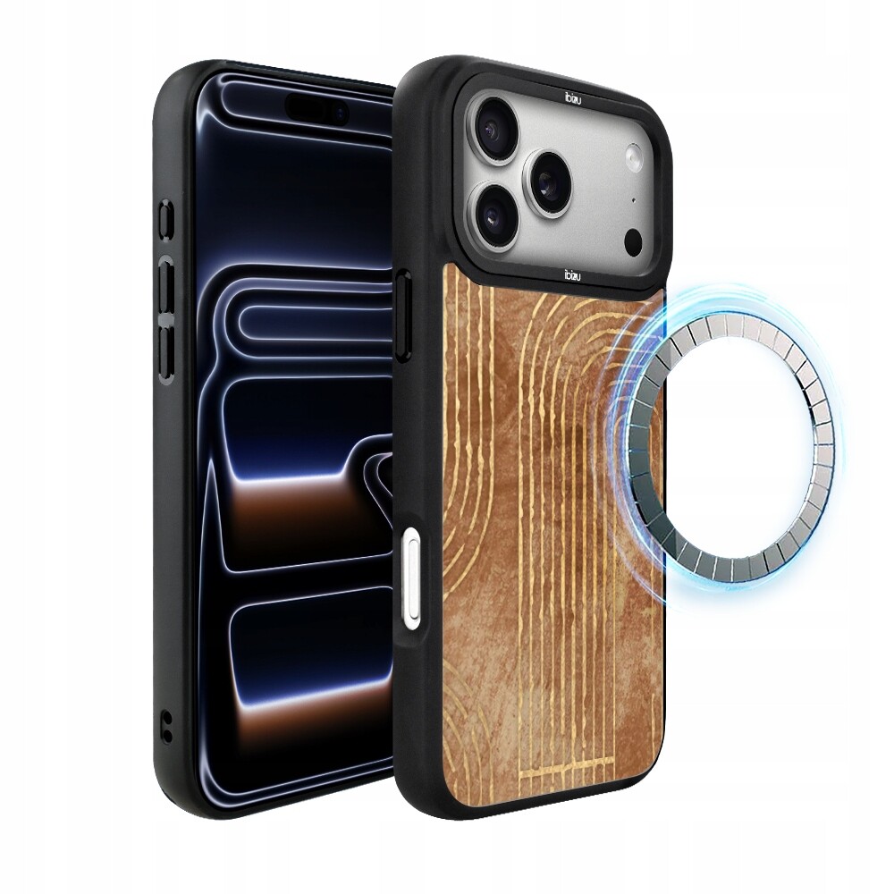 Pouzdro pro iPhone 17 Pro Max Ibizu DropGuard Matt s MagSafe, Boho, labyrintem