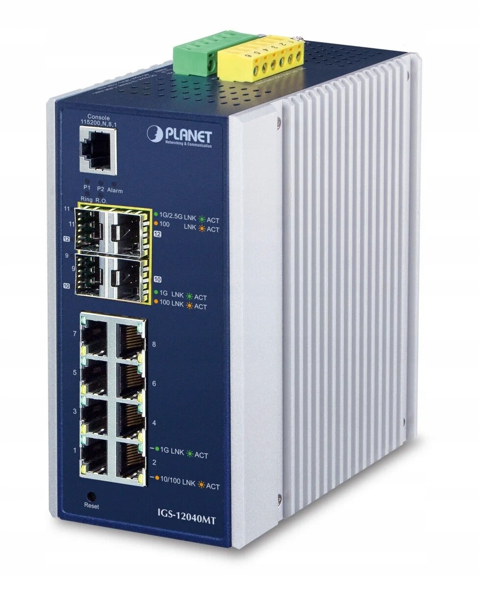 Planet IGS-12040MT switch spravovatelný L2+ Gigabit Ethernet (10/100/1000) Ni