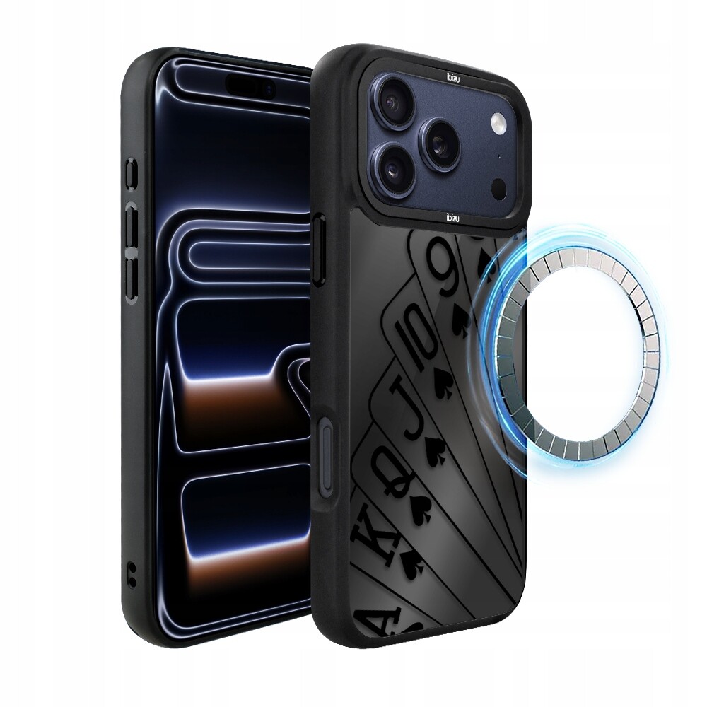 Pouzdro Ibizu DropGuard Matné s MagSafe pro iPhone 17 Pro, hrací karty