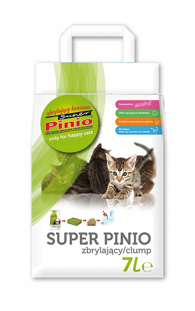 Super Pinio Natural stelivo pro kočky - 7 l (cca 2,5 kg)