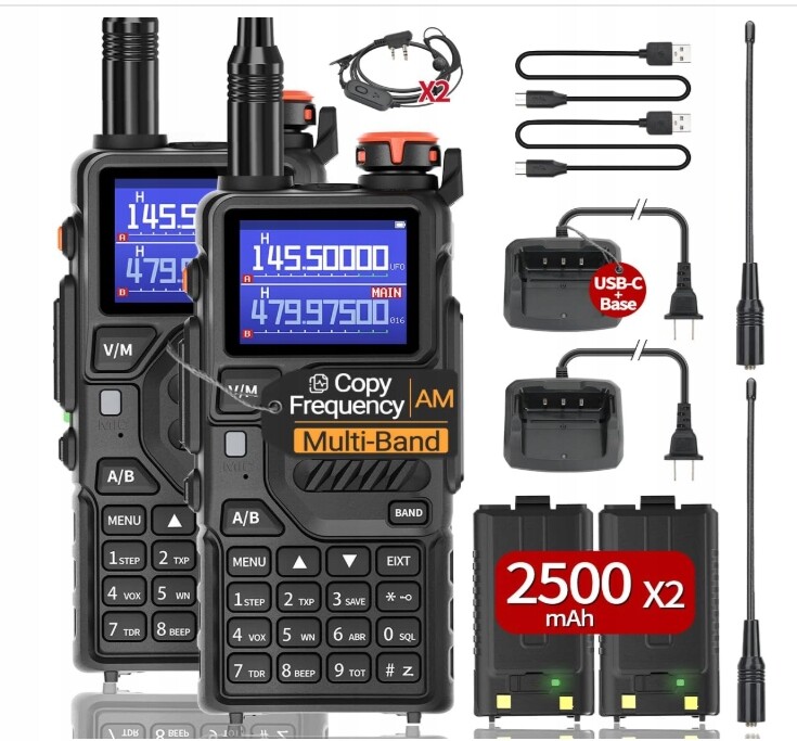 Baofeng K5 Plus Pro Eu Dvojvlnná vysílačka Rádio Walkie Talkie Pmr