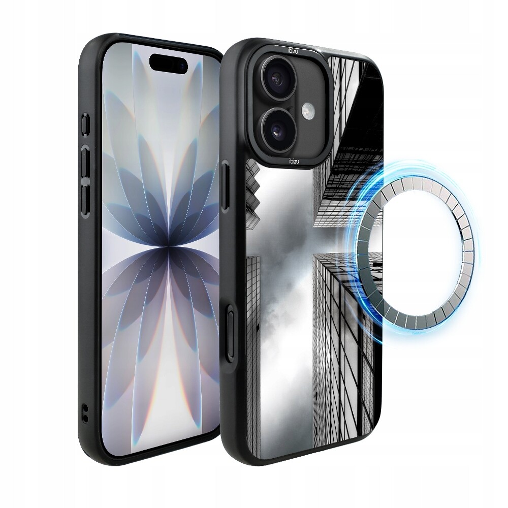 Pouzdro pro iPhone 17 Ibizu DropGuard Matt s MagSafe, Noir City, Mrakodrapy