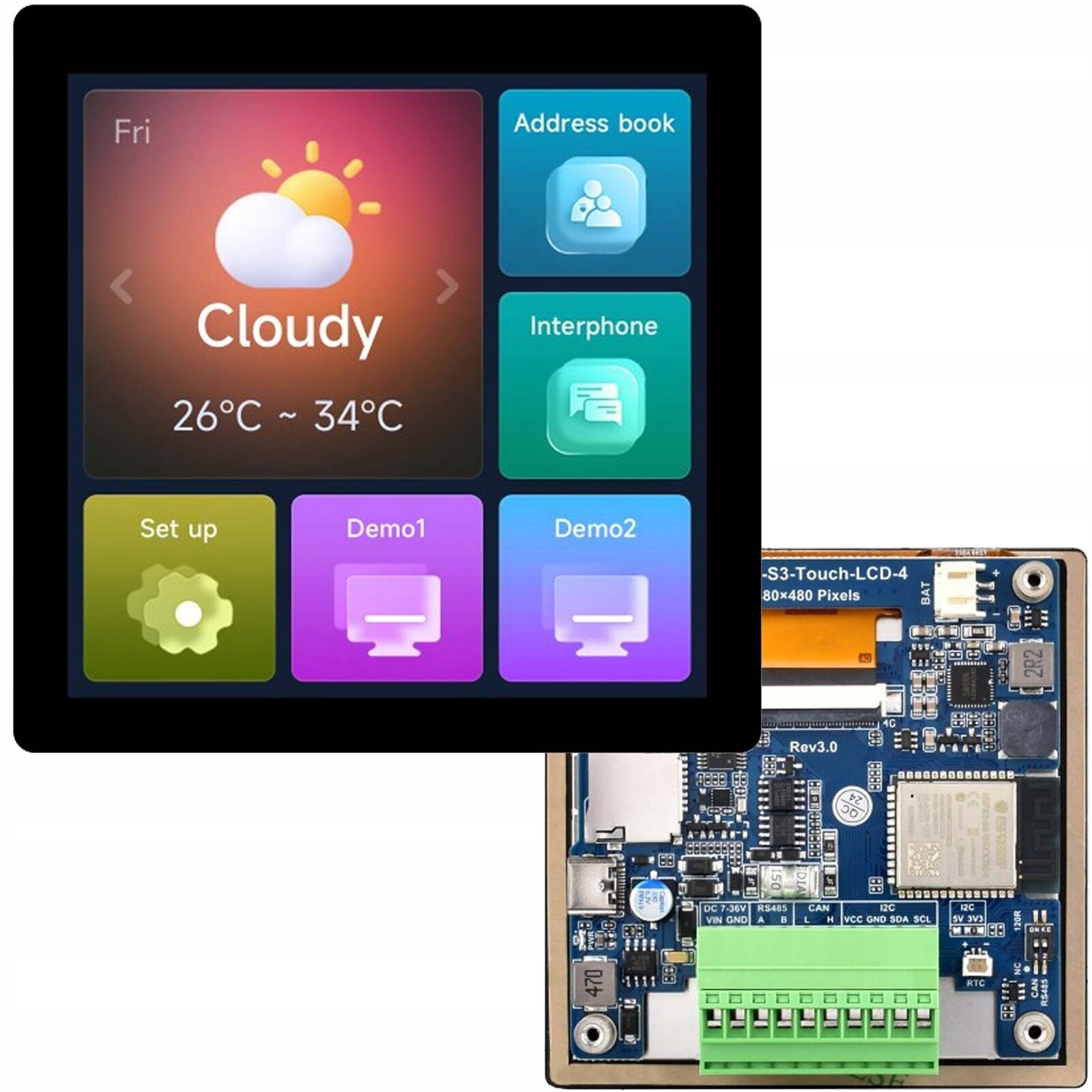 ESP32-S3 Waveshare LCD Ips 4
