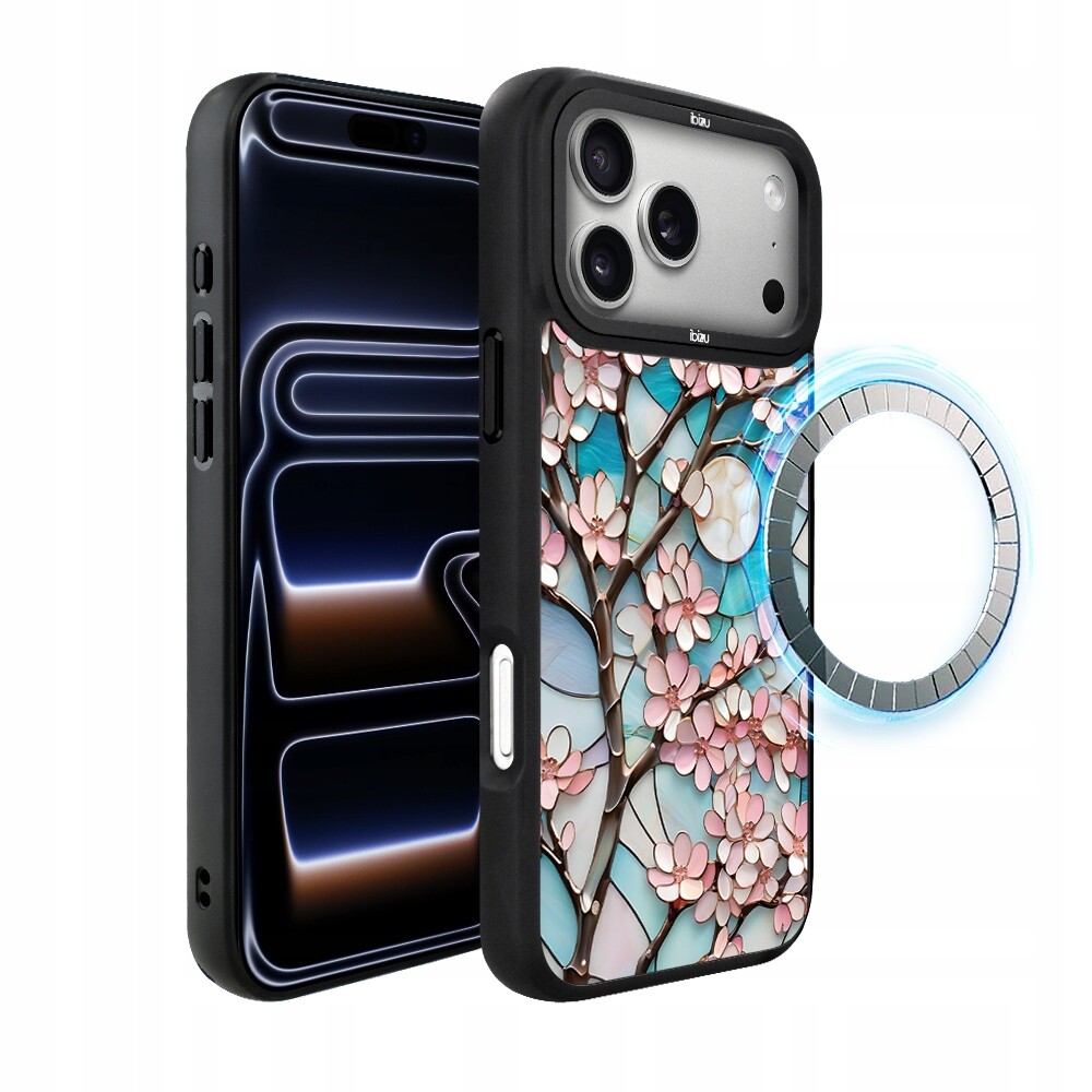 Pouzdro pro iPhone 17 Pro Max Ibizu DropGuard Matt s MagSafe, Měsíční Višeň