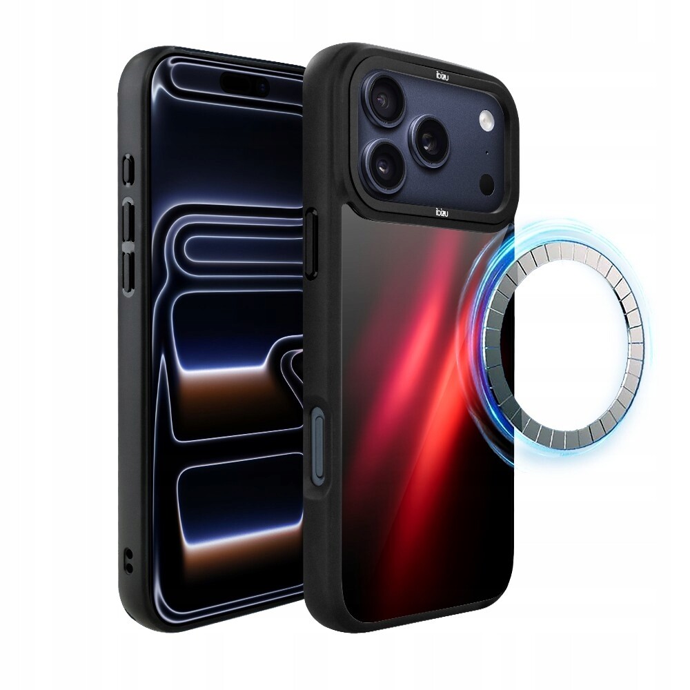 Pouzdro pro iPhone 17 Pro Ibizu DropGuard Matt s MagSafe, červená Nebula