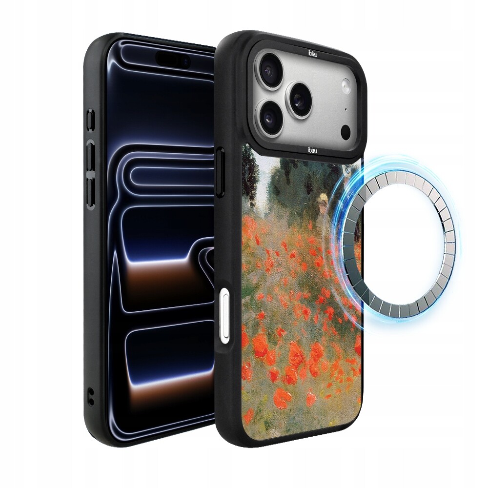 Pouzdro pro iPhone 17 Pro Max Ibizu DropGuard Matt s MagSafe, mincemi, polem máků