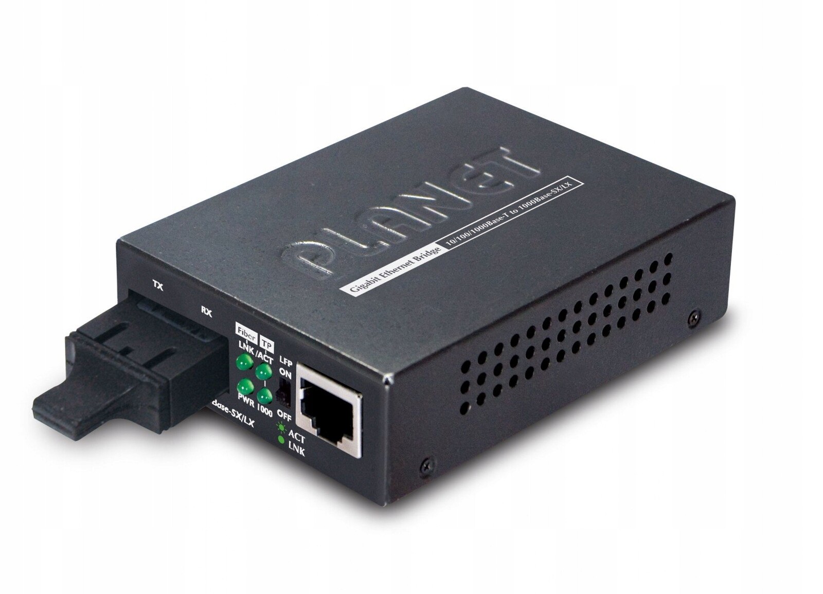 Planet GT-802S síťový převodník 1000 Mbit/s 1310 nm Černý