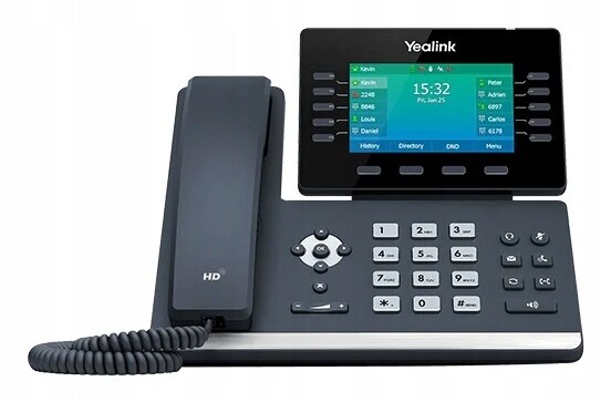 Yealink SIP-T54W VoIP telefon Černý 10 linek LCD Wi-Fi