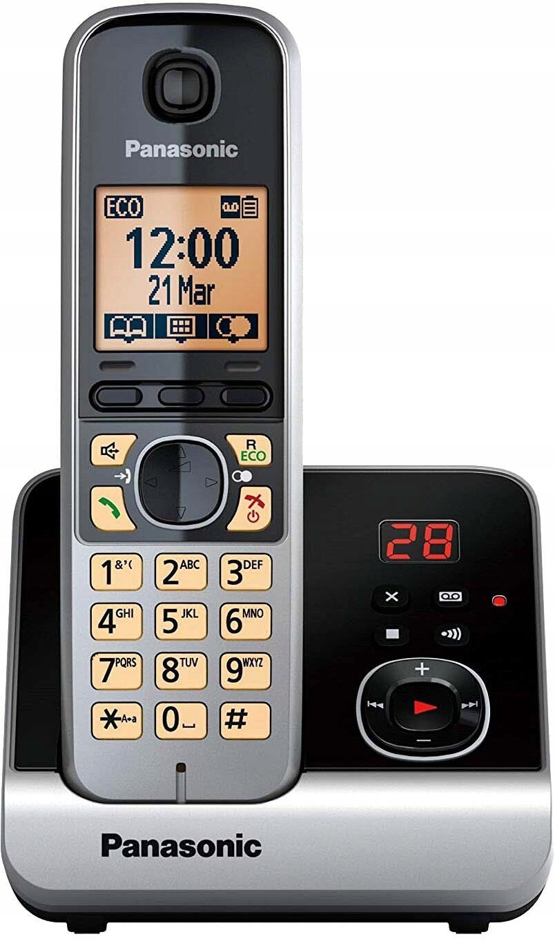 Panasonic KX-TG6721GB telefon Bezdrátový stolní LCD sekretář