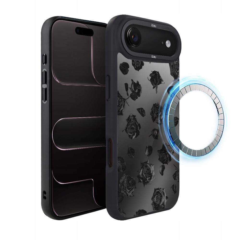 Matný Pouzdro pro iPhone Air Ibizu DropGuard s MagSafe, půlnoční, snovorůžový