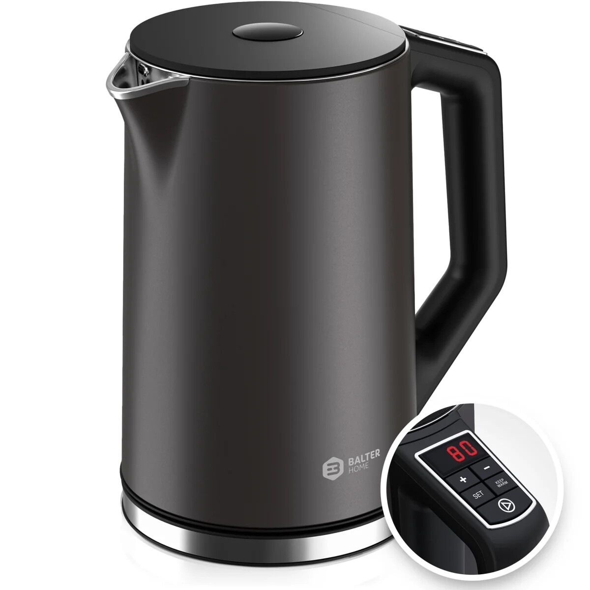 Elektrická varná konvice Balter WK-12-GR 1,5L šedá