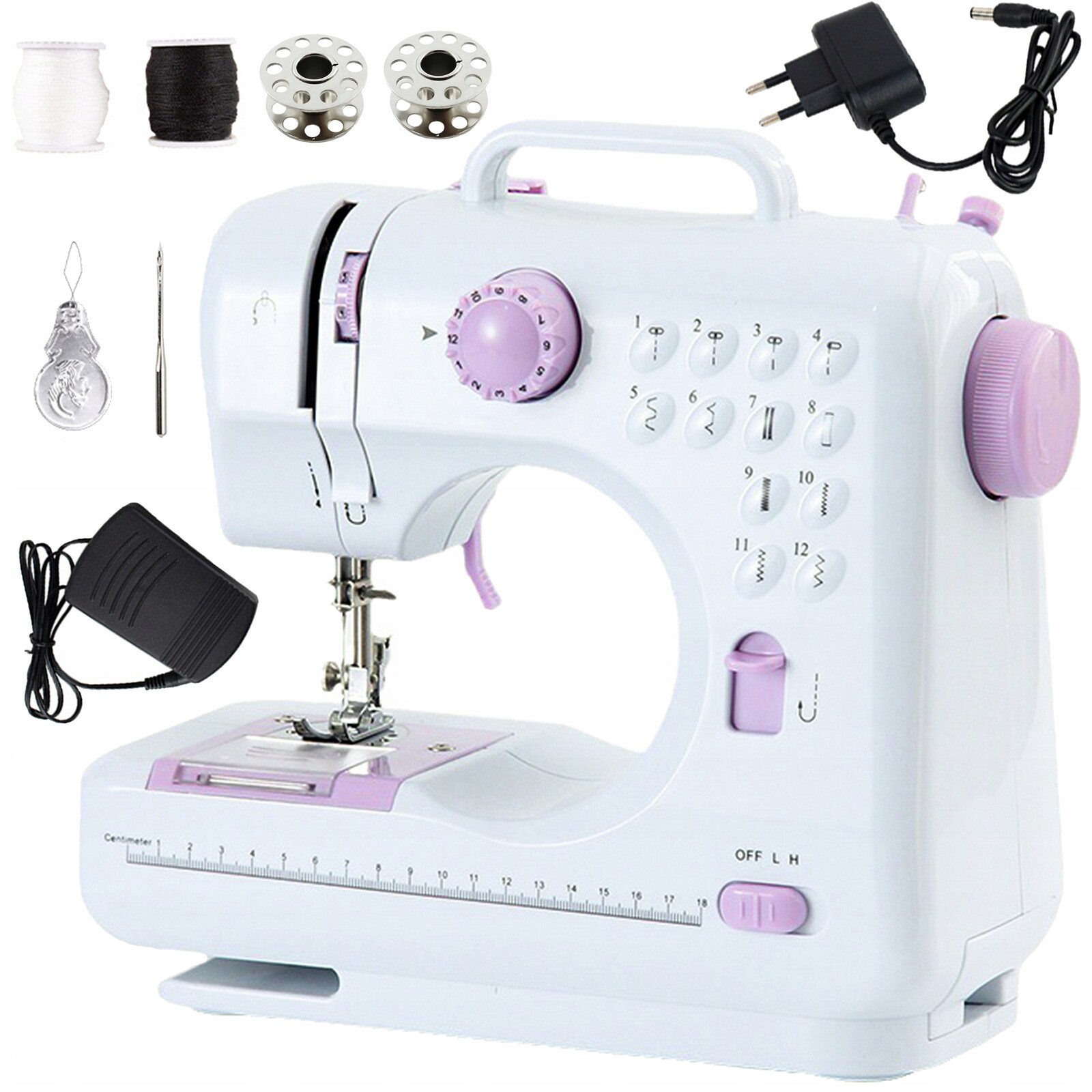 Šicí stroj UFR-505 12 stehů bílý