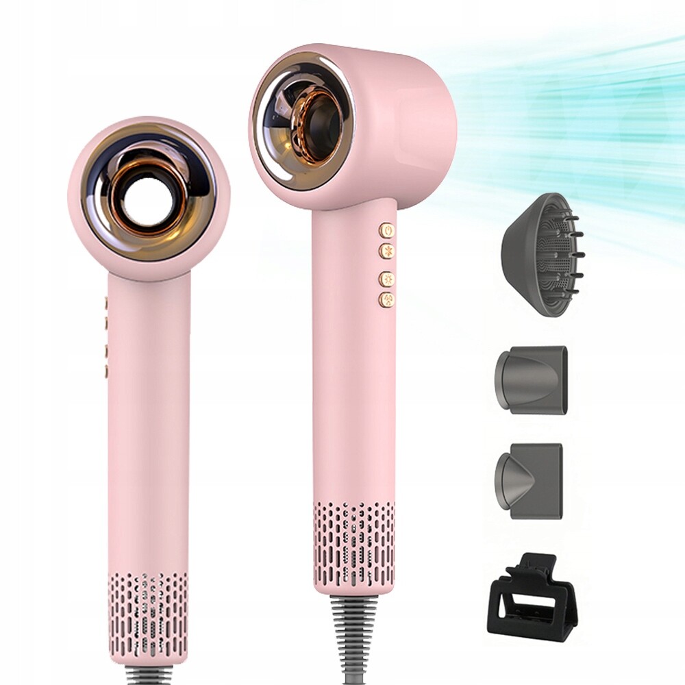 Fén Vlasů Ionizace 1600W Silná 3 magnetické nástavce FitbyMed