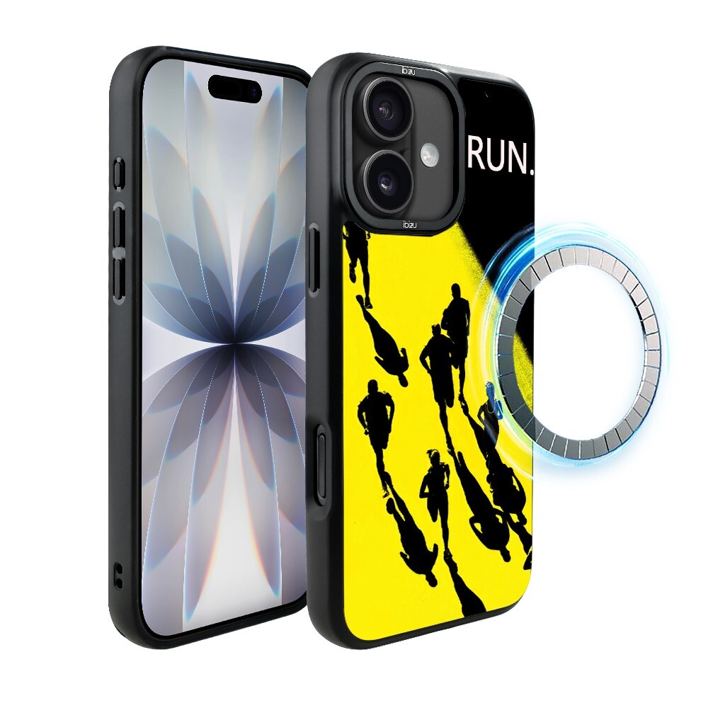 Pouzdro pro iPhone 17 Ibizu DropGuard Matt s MagSafe, #Move, Běh mistrů