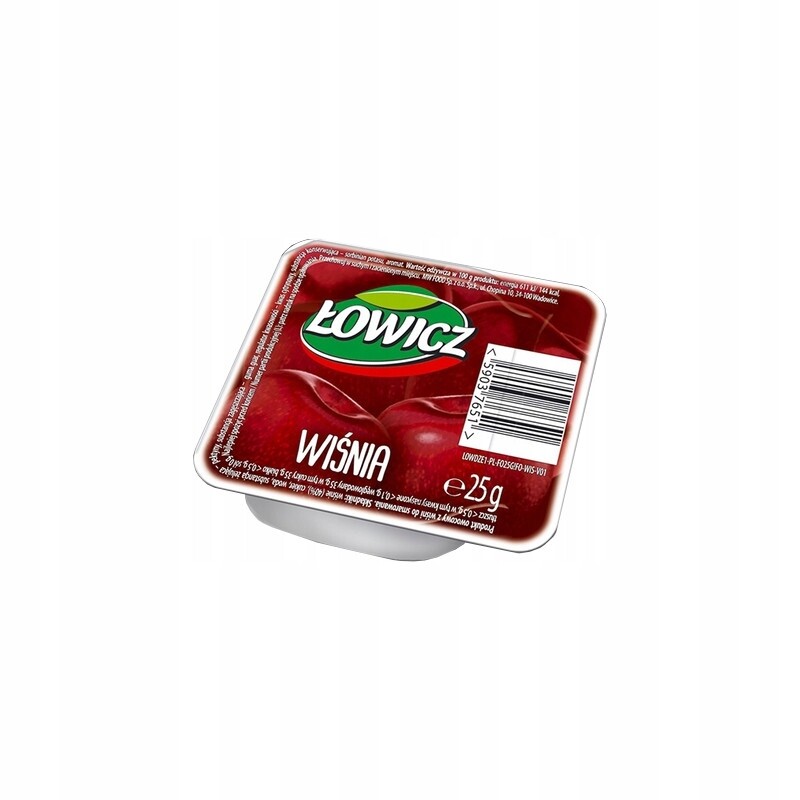25 x Łowicz třešňový džem 25 g 1 kus