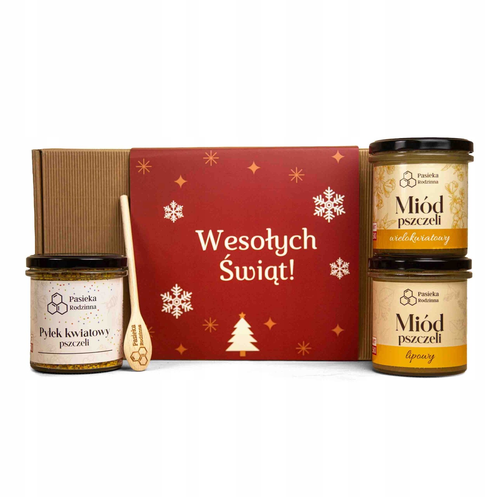 Vánoční Dárková Sada Med mnohokvětý Lipový 410 g Pyl 200 g