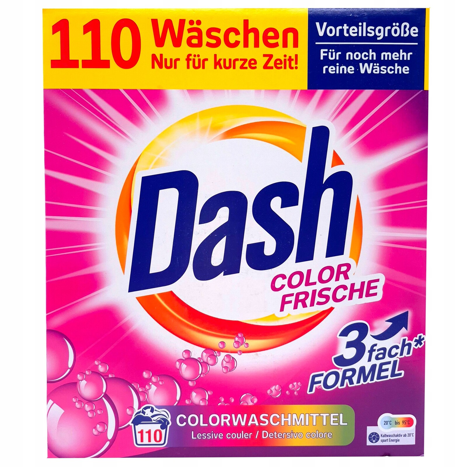 Dash Color Frische prášek na barevné prádlo 110 praní 5,5 kg z Německa