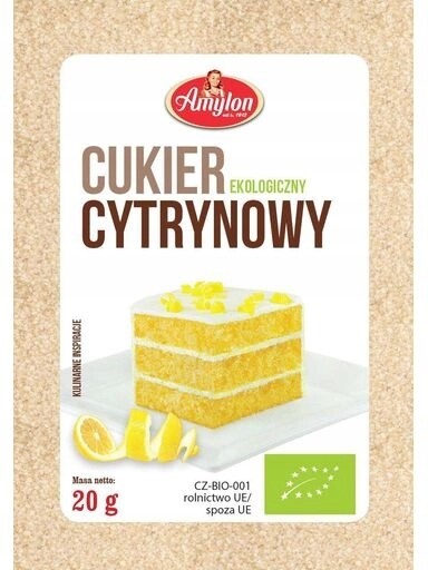 25 x Cukr citronový Bio 20 g