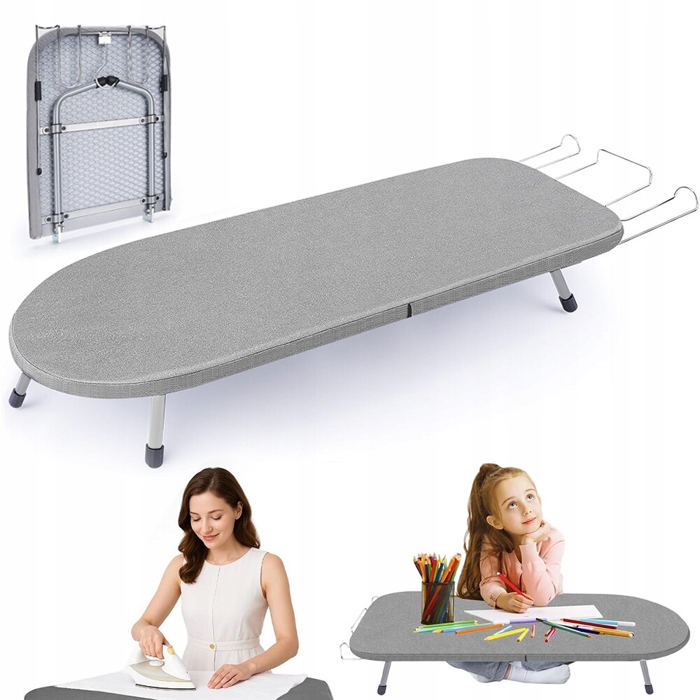Žehlicí Prkno Stolové 83 CM, Protiskluzové Nožičky, Ideální Na Cesty
