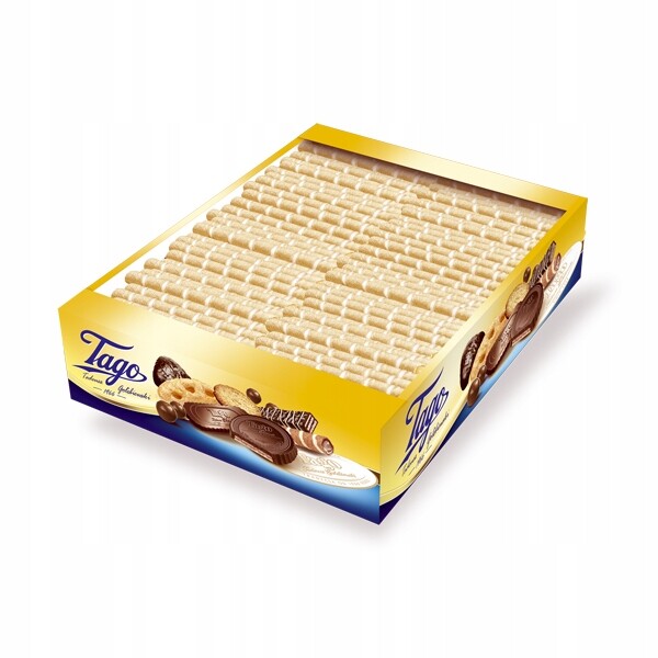 Vaflové trubičky s vanilkovým krémem Tago 3 kg