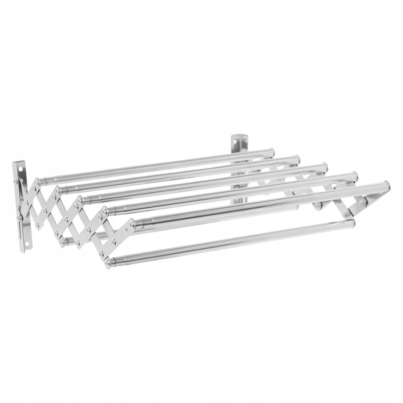 42-80cm výsuvný nástěnný sušák na prádlo a ramínko na oblečení