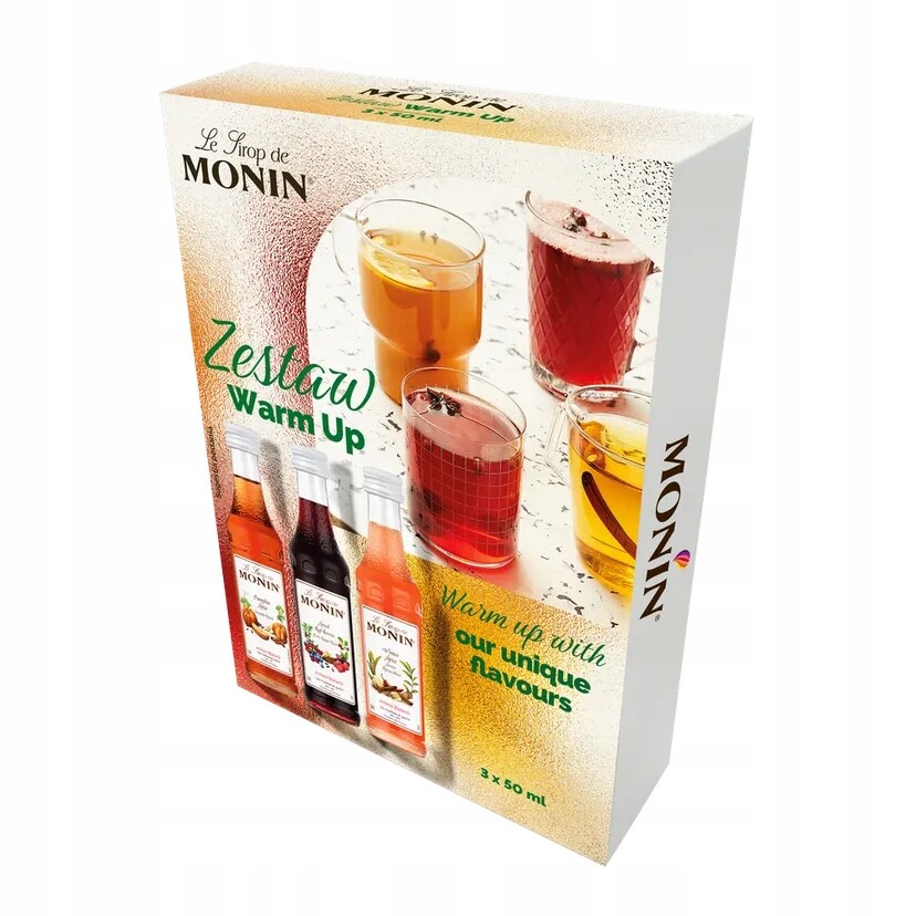 2x Monin zimní sada sirupů Warm Up 3x50 ml