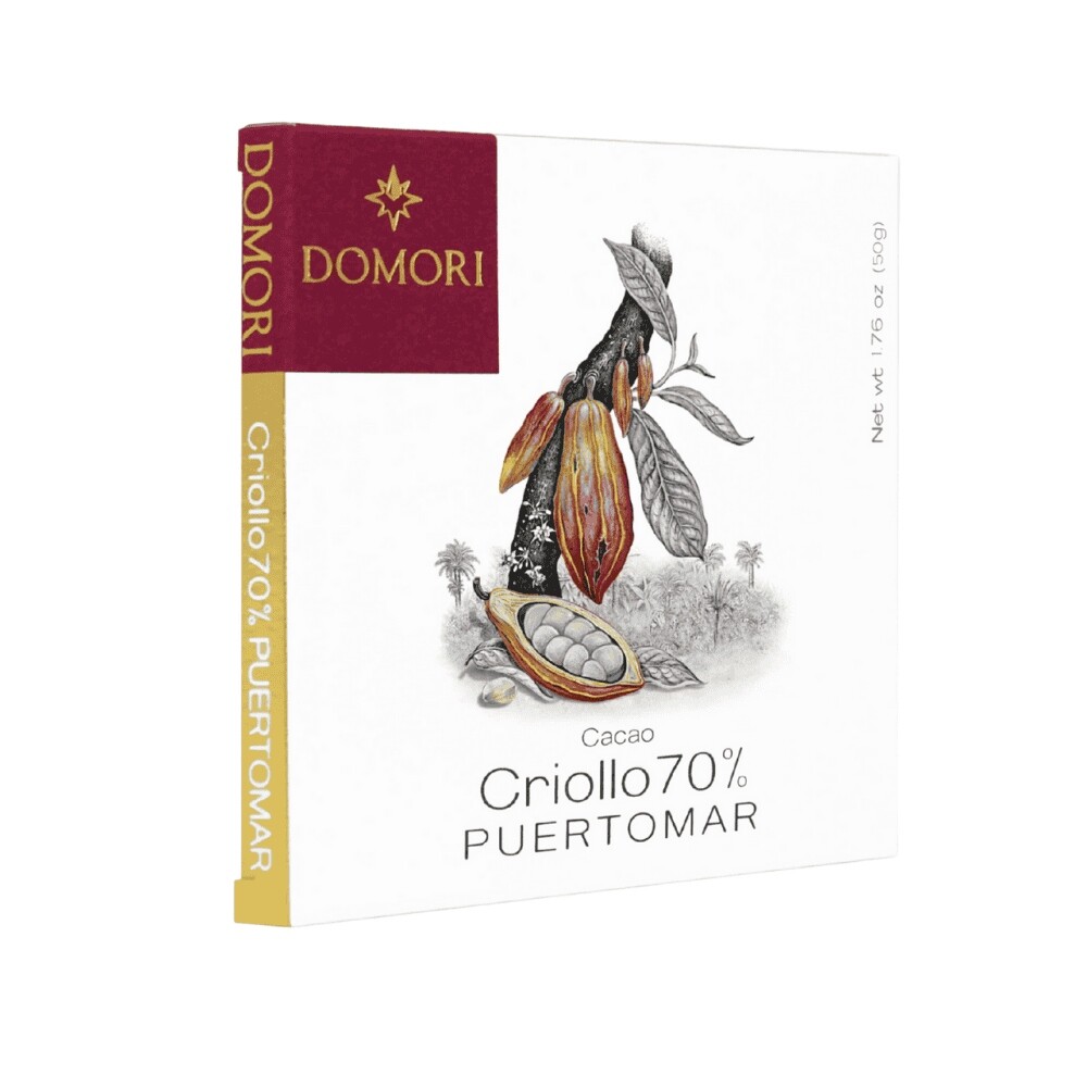 2x Domori tmavá čokoláda Criollo Puertomar 50 g