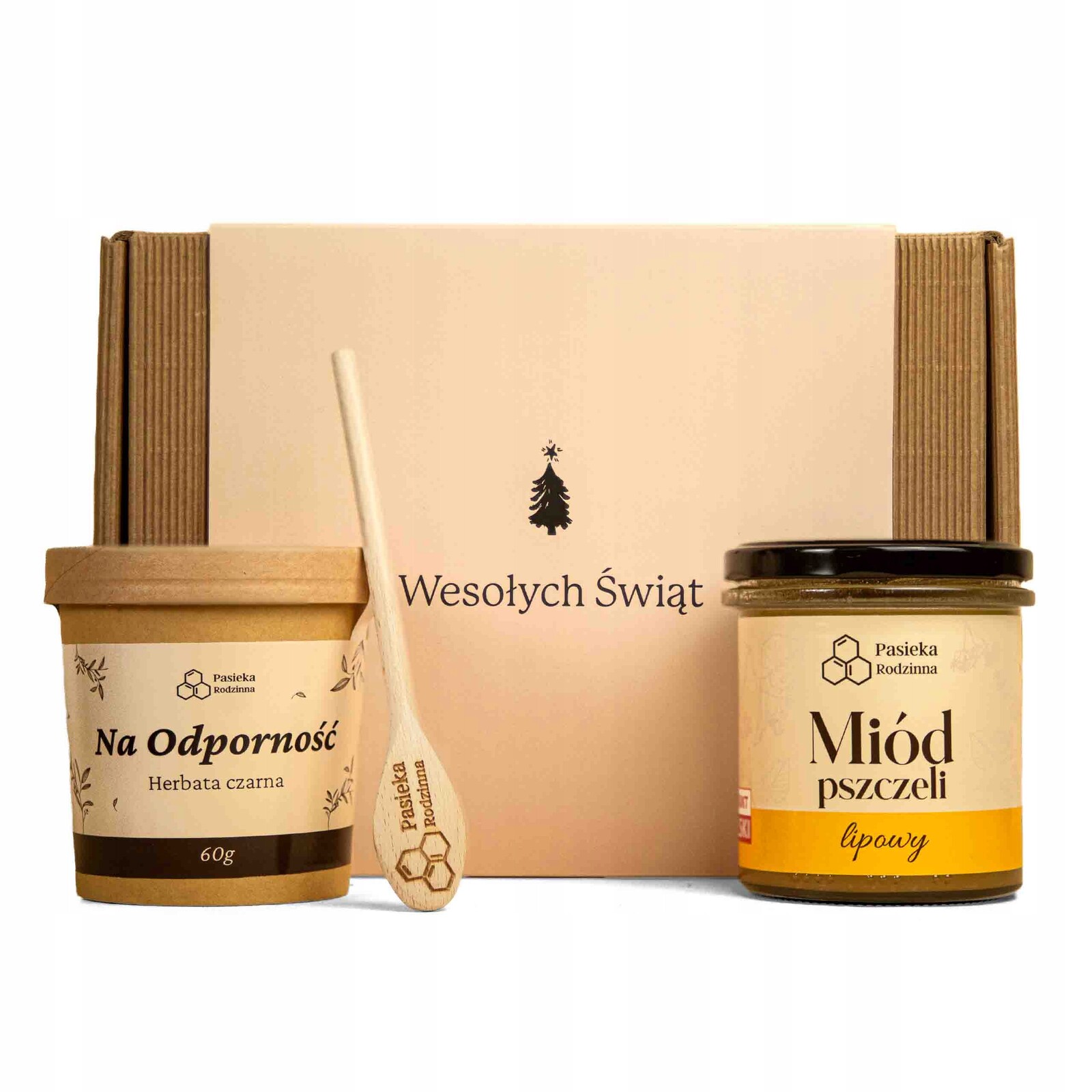 Dárková Sada Lipový med 410 g Čaj na odolnost 60 g s obalem