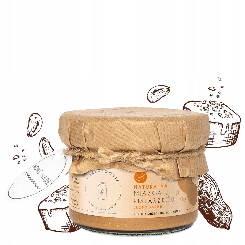 3x Orzechownia arašídová másla z fistašek s příchutí slaného karamelu 200 g