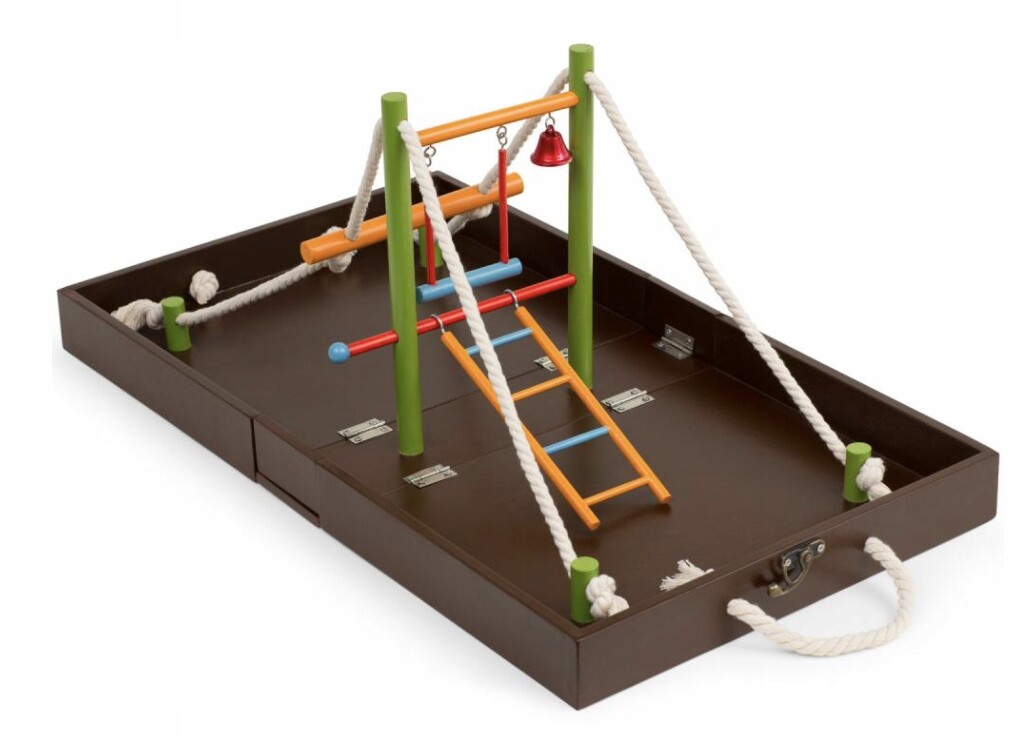 Magický Zábavní Park Přenosný Dětské Hřiště pro střední a menší papoušky