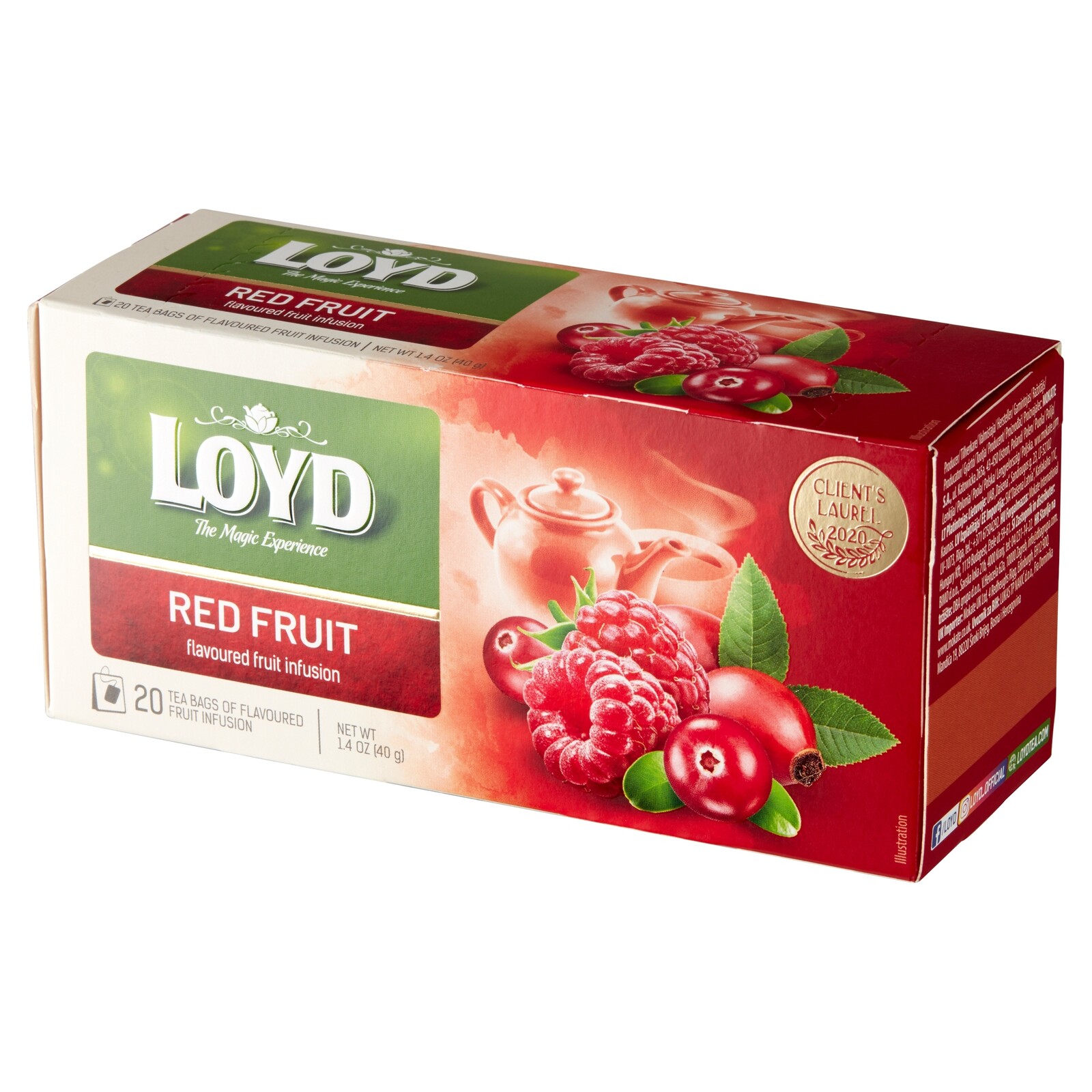 13 x Čaj Loyd Červené ovoce 20 sáčků