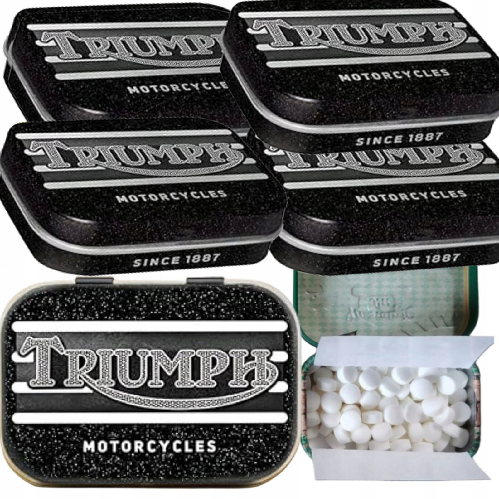 Bonbóny Mátové 4 Balíčky Triumph Motorcycle Box 15g Nostalgic Art