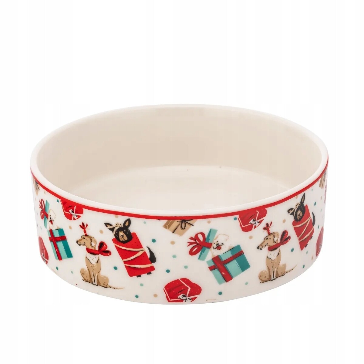 Vánoční porcelánová miska pro psa Altom Design Xmas Dogs 460 ml
