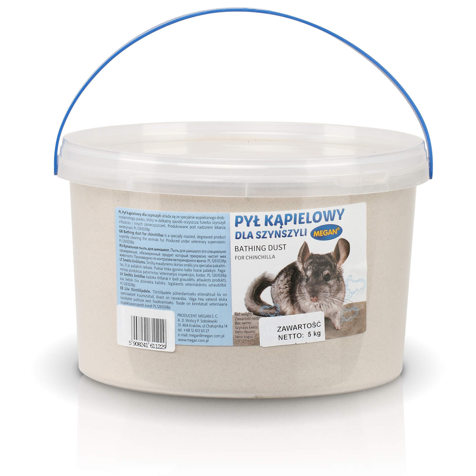 Megan koupací prachový písek pro činčily 4x5 kg