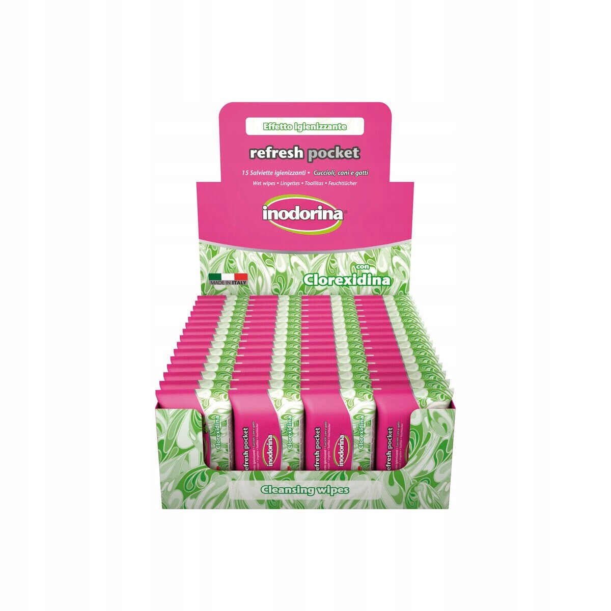 Hydratační ubrousky pro zvířata Inodorina