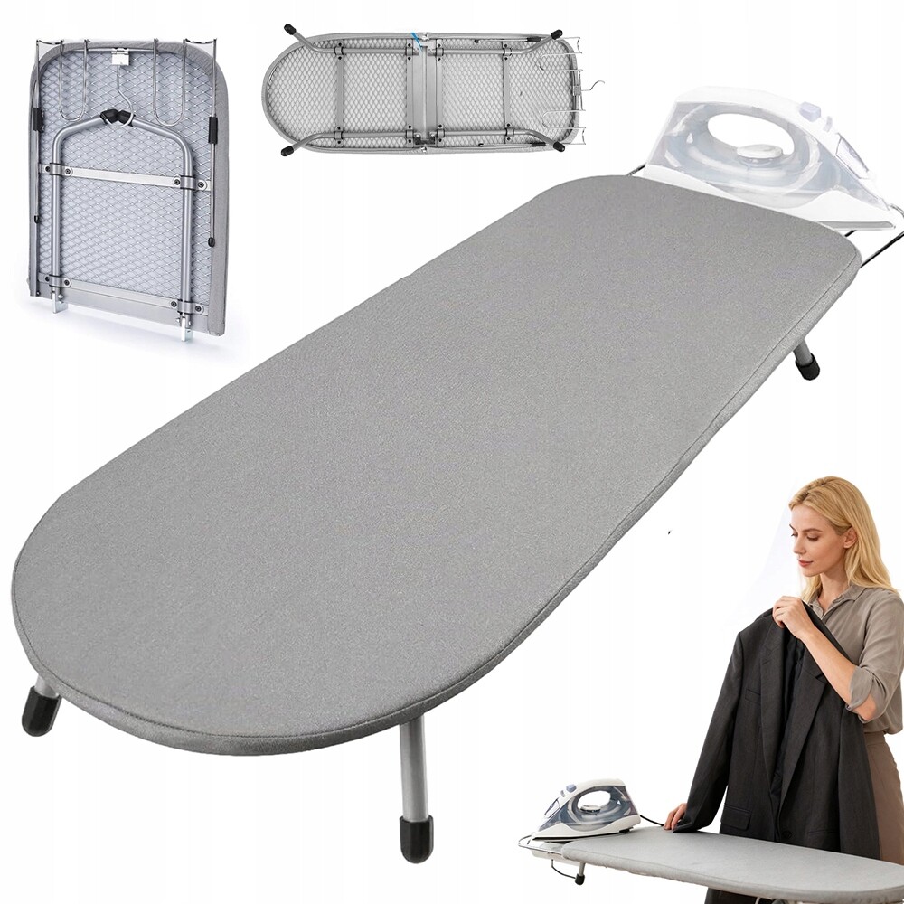 Přenosná Žehlicí prkno skládací 83x31x15 cm, šedá, protiskluzová