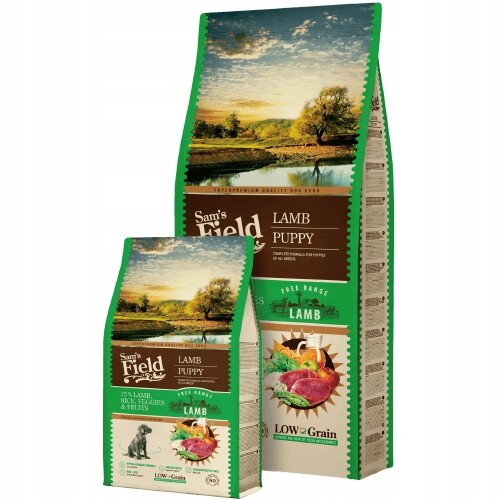 Krmivo Sam's Field Puppy Lamb Bez pšenice pro štěňata, jehněčí na váhu