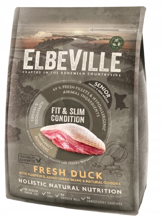 Elbeville krmivo suchá kachna 4 kg