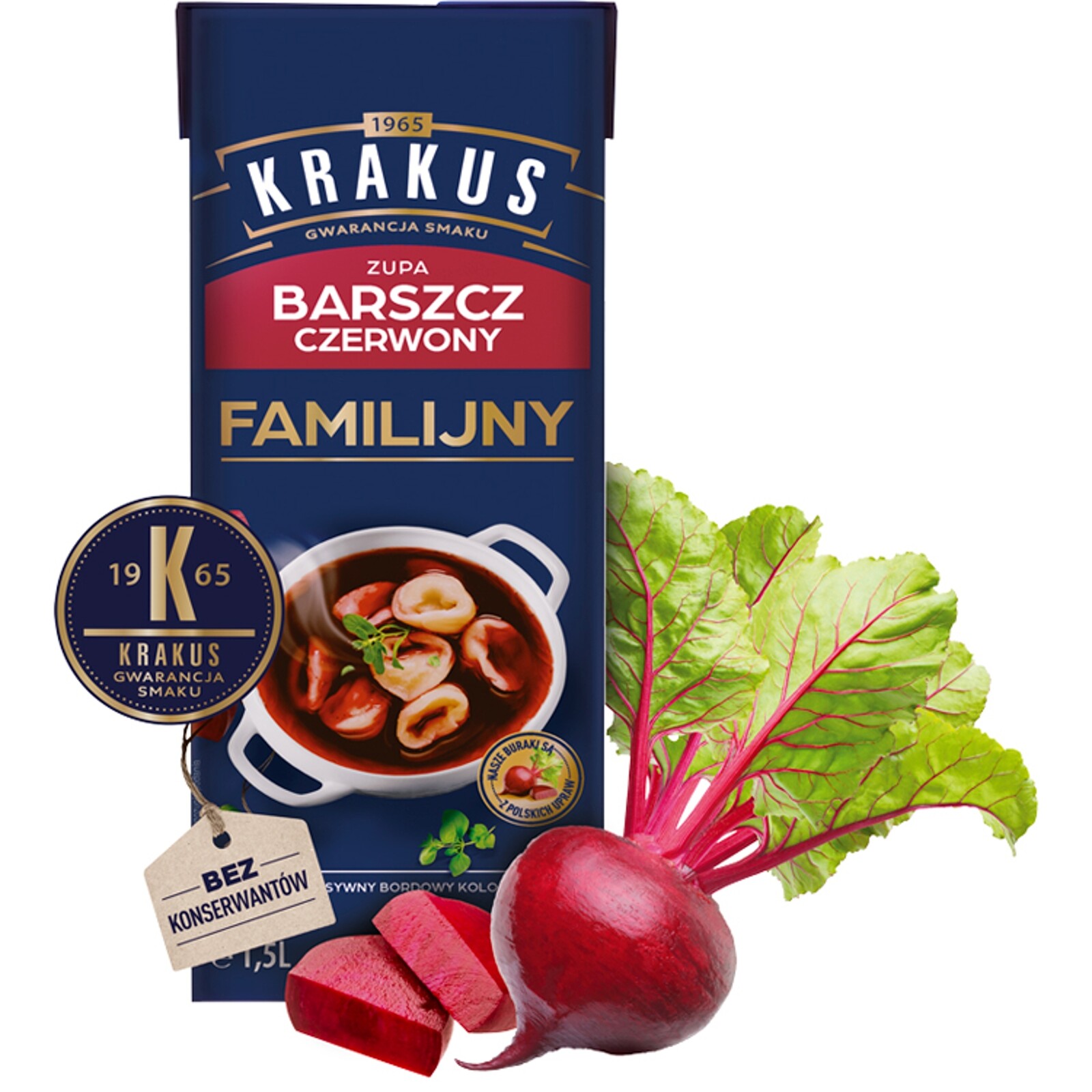 4x Krakus Boršč červený rodinný 1,5 l