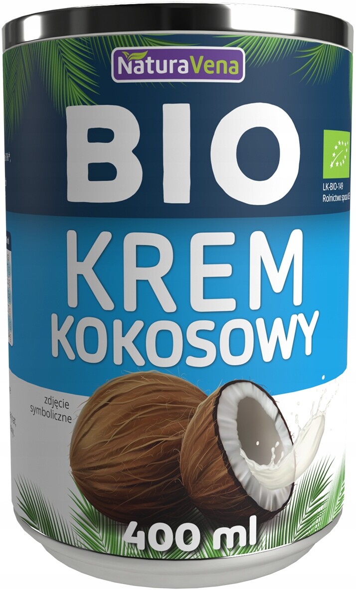 5X Kokosový Krém 17 % Bio 400 ml Naturavena