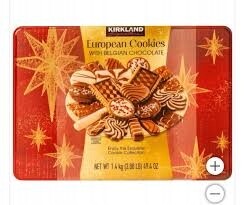 Sušenky Kirkland S Belgickou Čokoládou 1,4 Kg V Kovové Plechovce